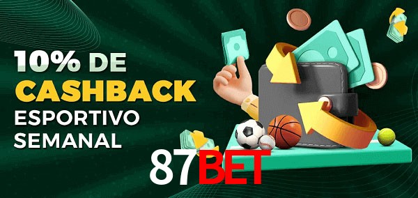 10% de bônus de cashback na 87Bet